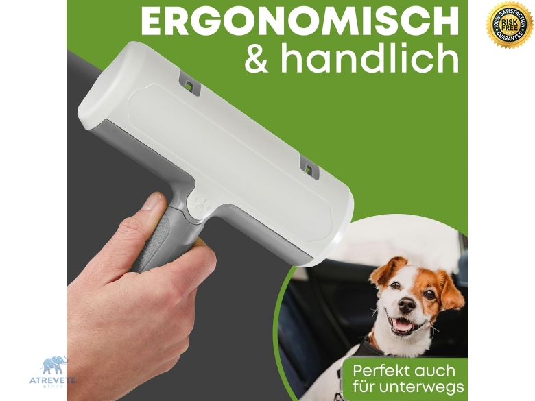 Majesby Tierhaarentferner – Selbstreinigende Fusselrolle Für Sofas, Kleidung & Autositze