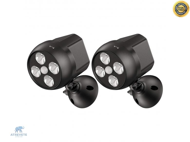 NICREW Bewegungsmelder Außenleuchte – Batteriebetrieben, 600 Lumen, 8W LED, Wetterfest, 360° Drehbar, Erfassung Bis 5m – Für Veranda, Garage & Garten Bewegungsmelder Außenleuchte Batteriebetrieben